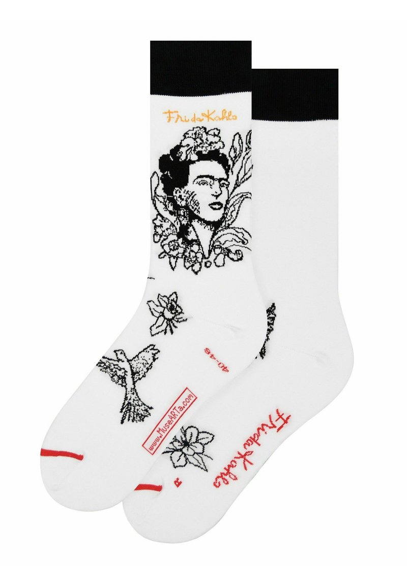 Damen Strumpfhosen | MuseARTa KAHLO WITH FLOWERS Socken white/weiß - LN18896 Damen Strumpfhosen | MuseARTa KAHLO WITH FLOWERS Socken white/weiß - LN18896