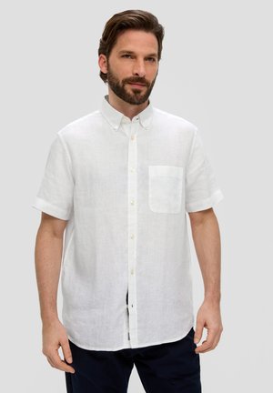 s.Oliver KURZARM - Overhemd - weiß