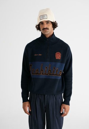 RETRO HALF-ZIP - Jumper - navy