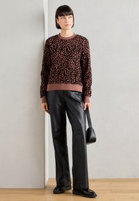 Scotch & Soda FLOCK ARTWORK REGULAR - Sweatshirt - brown