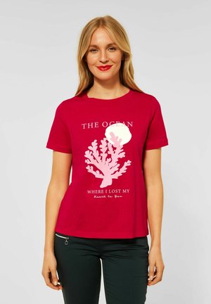 MIT PART - T-shirt con stampa - rot