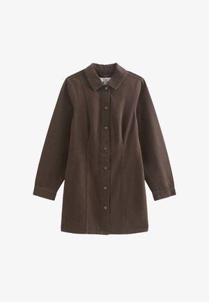 New Look, LONG SLEEVE CINCHED - Denimkjoler - dark brown