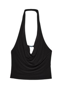 HALTER WITH DETAIL - Top - black