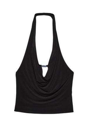 HALTER WITH DETAIL - Top - black
