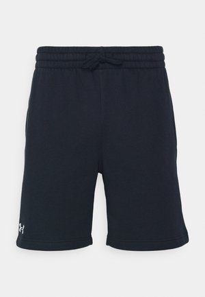 Under Armour RIVAL FLEECE - Sporta šorti - black/white