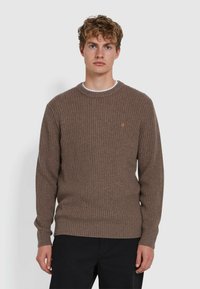 HALTON RIB SWEATER - Jumper - mushroom grey
