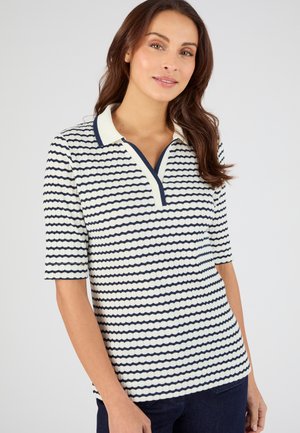 POINTELLE OU RAYÉ - Poloshirt - marine rayé