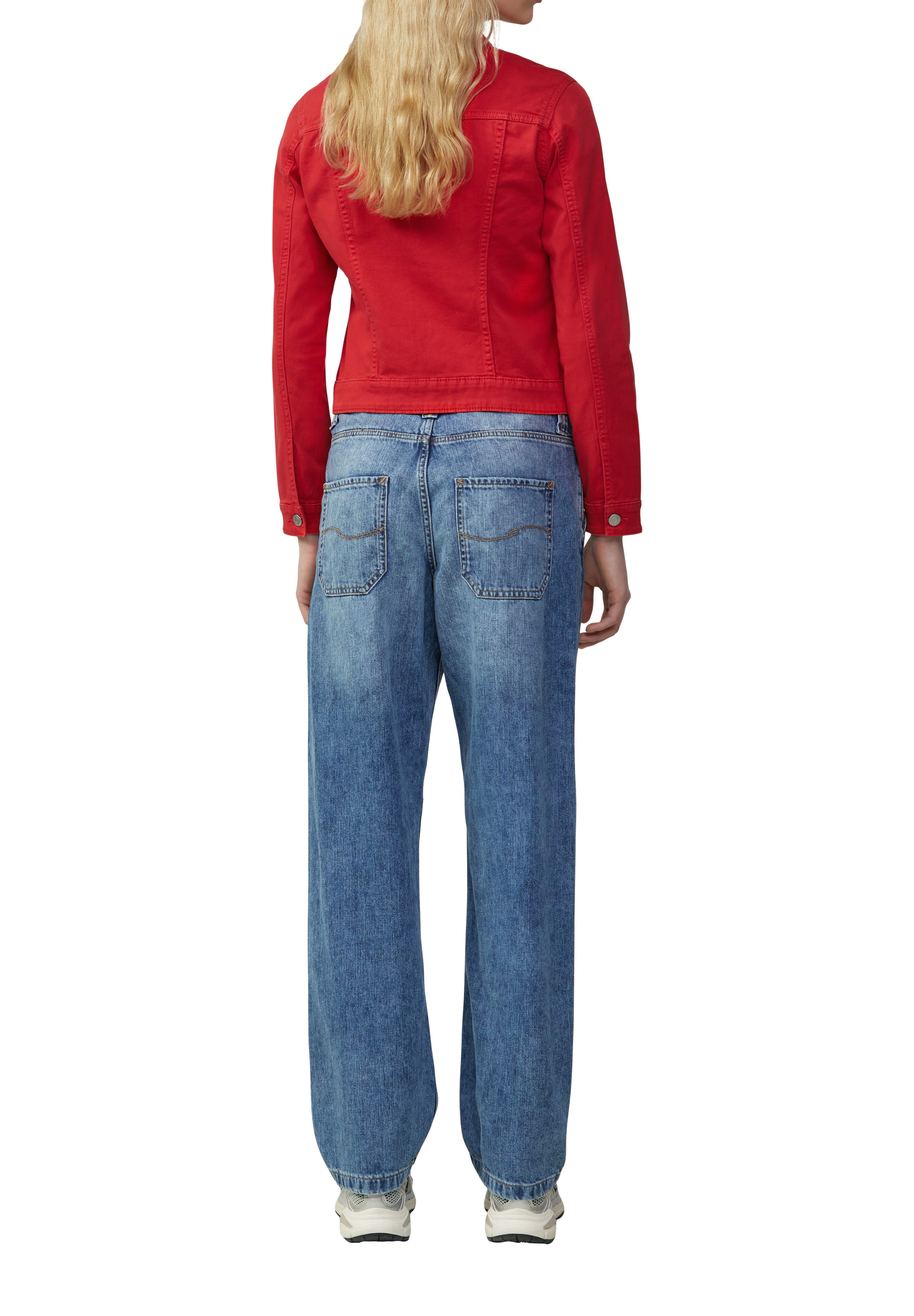 QS COLOURDENIMJACKE - Denim jacket - rot/red - Zalando