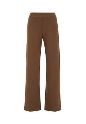 WE Fashion WIDE LEG - Trousers - cinnamon brown