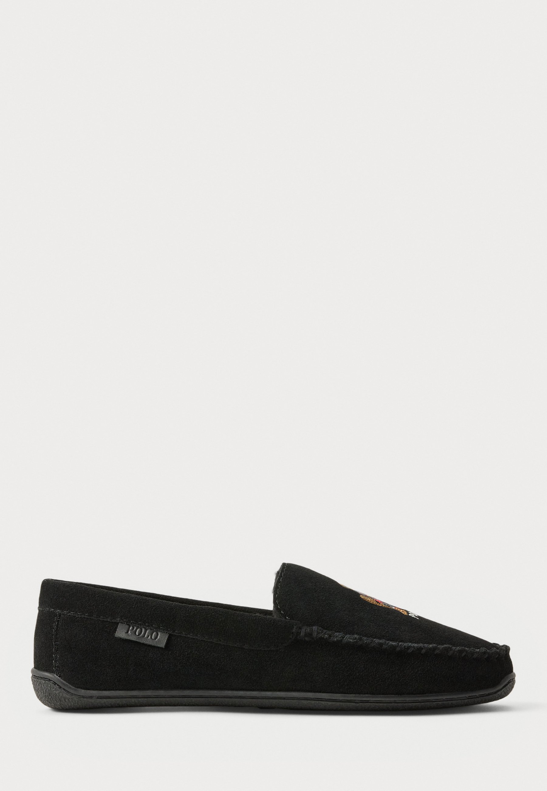 NWT Polo by Ralph Lauren Men\'s 9 Brenan Bear Embroidered Black Suede Loafers Polo Ralph Lauren Brenan Polo Bear Moccasin | Mercari main image 3
