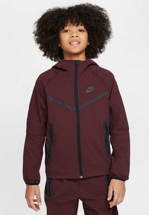 TECH JACKET  - Chaqueta de entretiempo - burgundy crush black