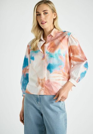 MIT BEDRUCKTEN BLUMEN - Chemisier - wit