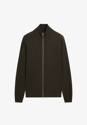 Massimo Dutti, Cardigan - dark brown