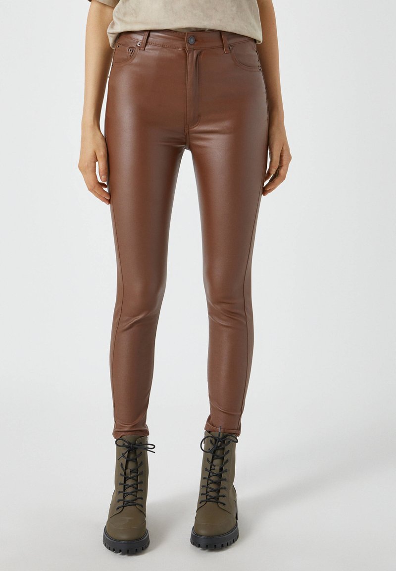 brown leggings pull and bear creek