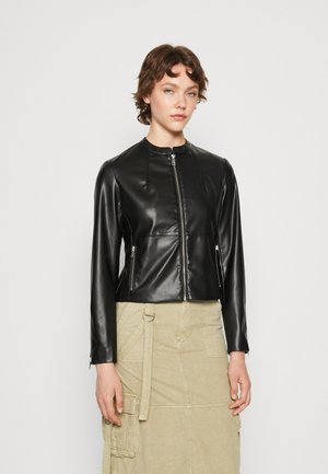 ONLY ONLVICS - Imiteret læderjakke - black