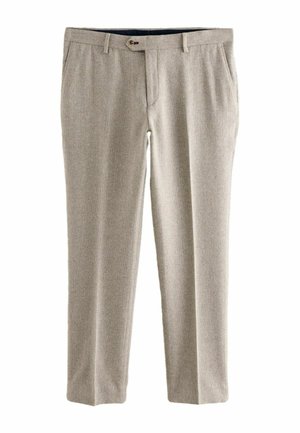 Next, REGULAR FIT-TRIMMED TEXTURED - Anzughose - neutral
