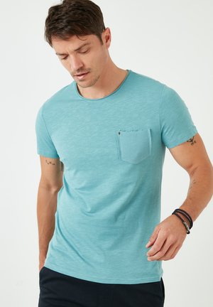 CREW NECK POCKET - T-shirt basic - blue