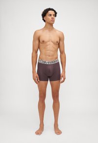 Calvin Klein Underwear - BOXER BRIEF 3 PACK CKR STEEL COTTON - Uske bokserice - rock ridge/rusted root/raisin Minijatura 1
