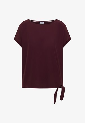 Cecil, BLUSE MIT RUNDHALS UND KNOTENDETAIL - Triko s potiskem - sweet grape red