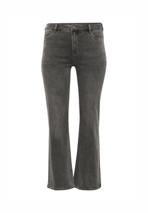 Kaffe Curve Flared Jeans - medium grey denim