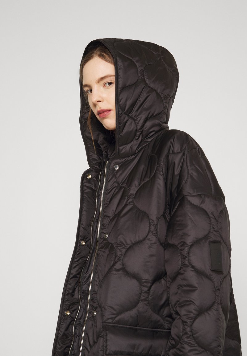 CLOSED QUILTED COAT WITH HOOD - Winter coat - black - Zalando.de
