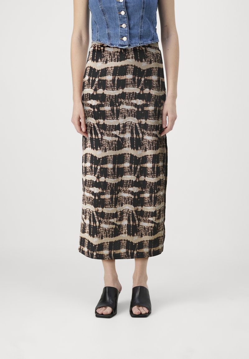 ONLY - ONLHILLERY SKIRT - Kokerrok - black/brown, Vergroten