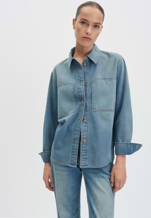 Hemdbluse - mid soft blue