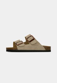 LEATHER UNISEX - Παντόφλες - beige