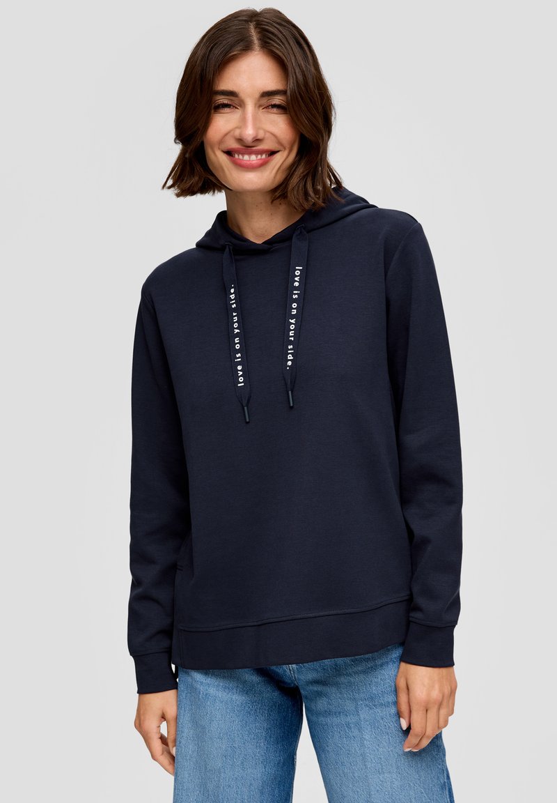 s.Oliver Felpa con cappuccio - navy