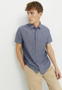 Jack & Jones JJESUMMER LINEN MIX SHIRT - Camisa - faded denim