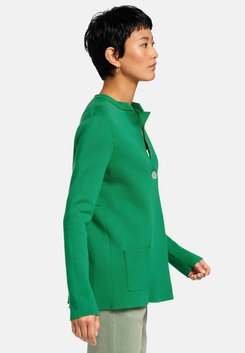 Damen Strickjacken | PETER HAHN Strickpullover grün - GJ09504 Damen Strickjacken | PETER HAHN Strickpullover grün - GJ09504