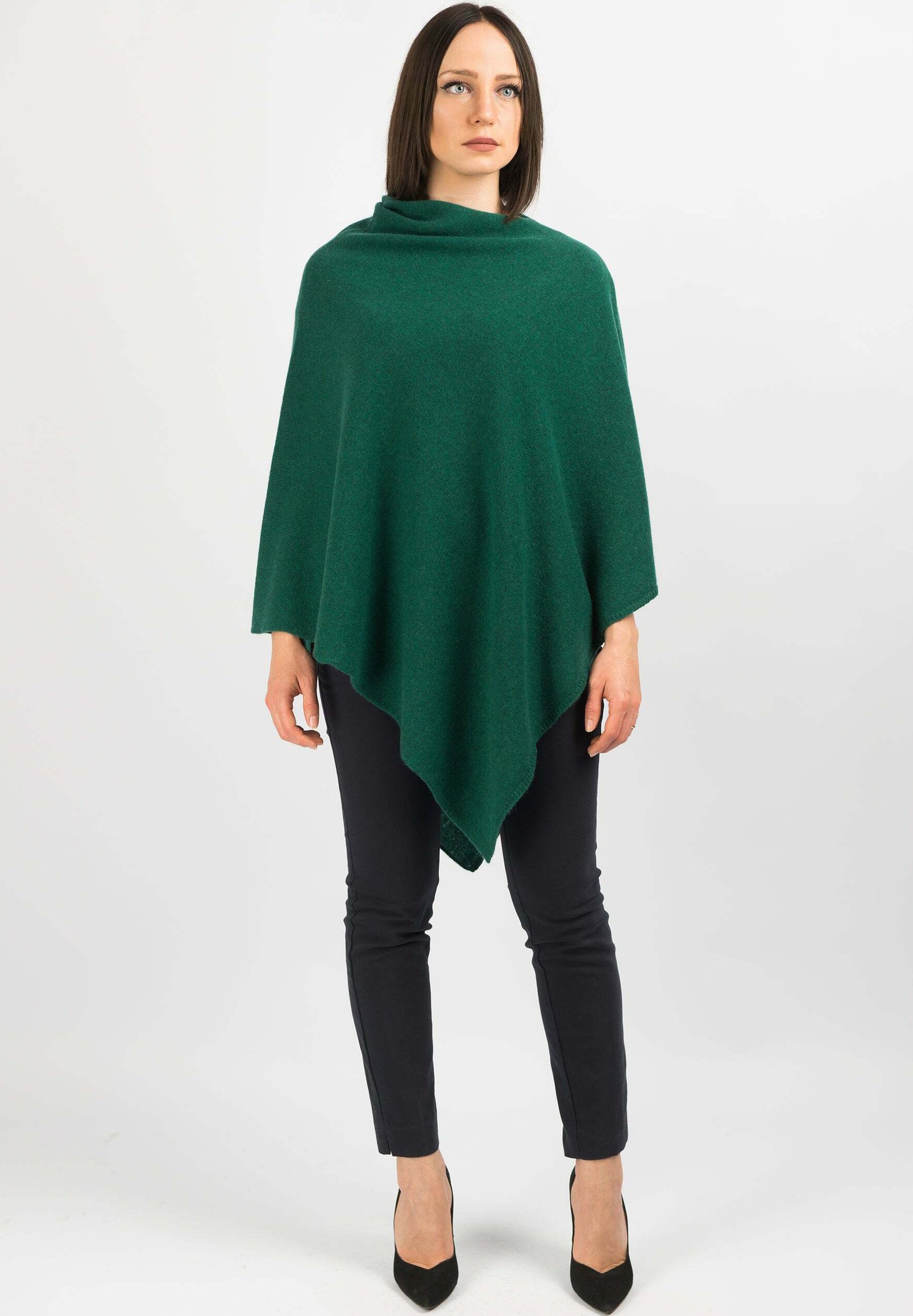 Coprispalle Italiano Poncho Donna Misto Cashmere Dalle Piane | 100% Made In Italy | Vestibilità