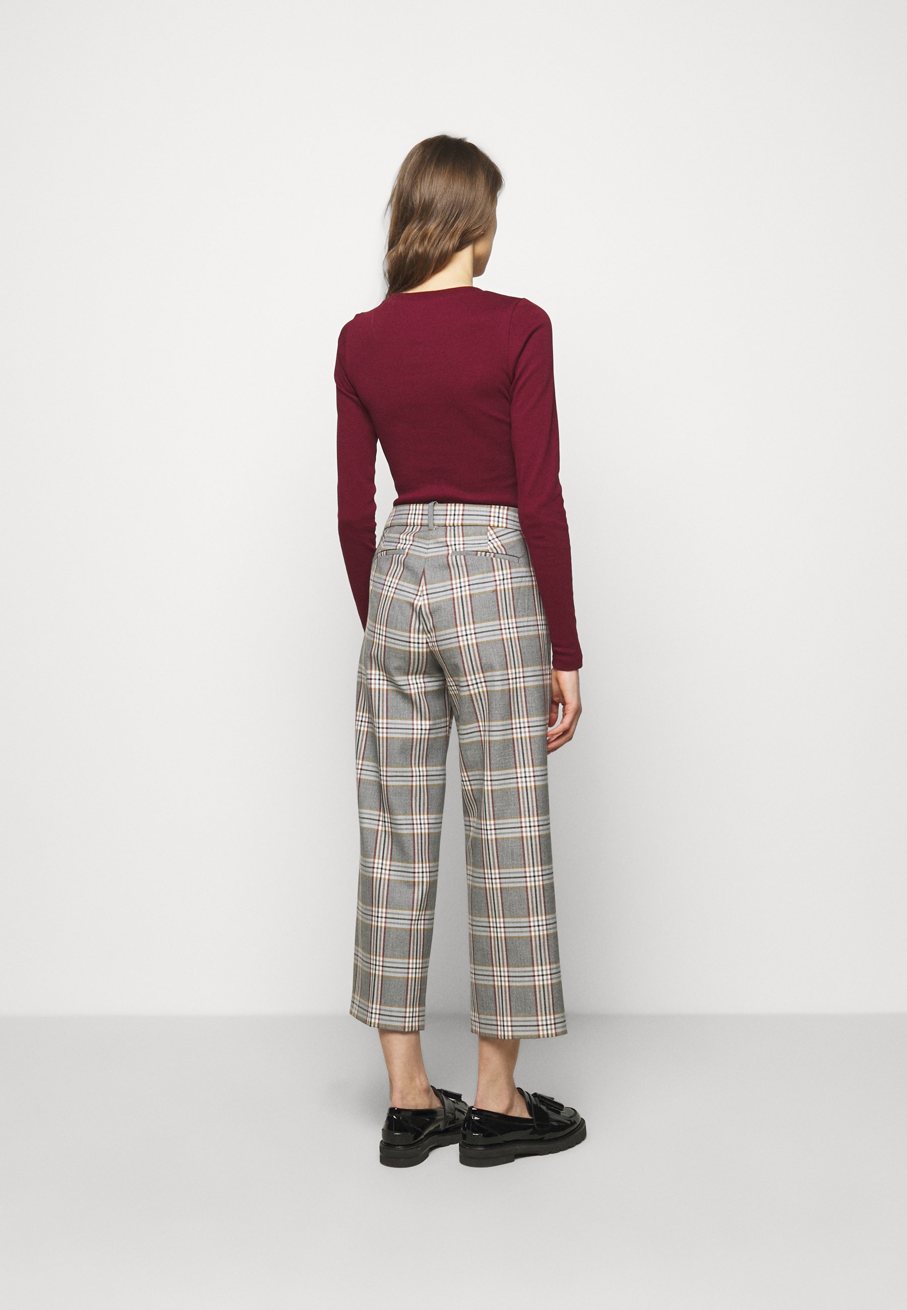 J.CREW PEYTON PANT IN PLAID - Trousers 