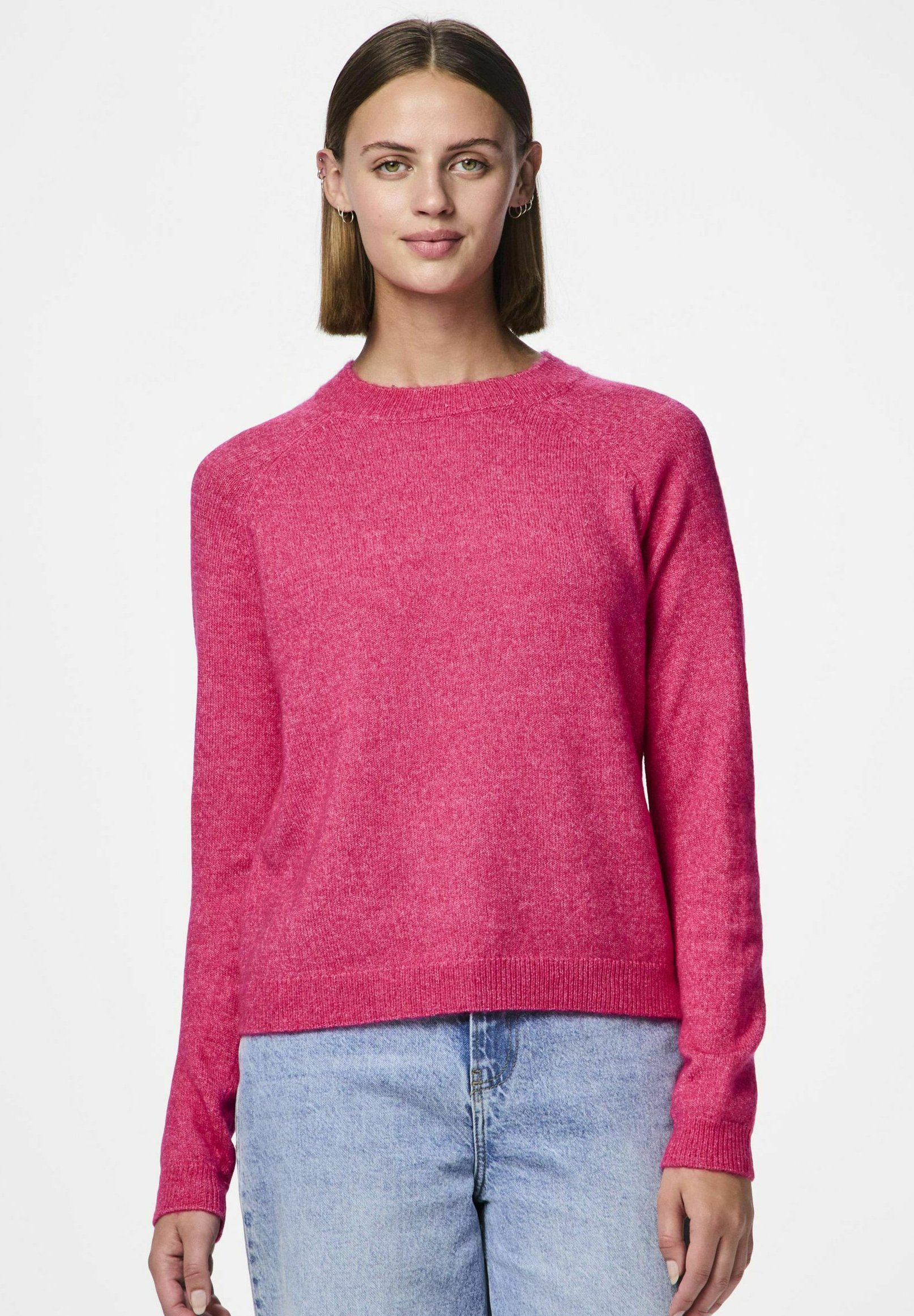 Pull Col V Tricoté PIECES Pour Femme - Marque Danoise, Style Décontracté