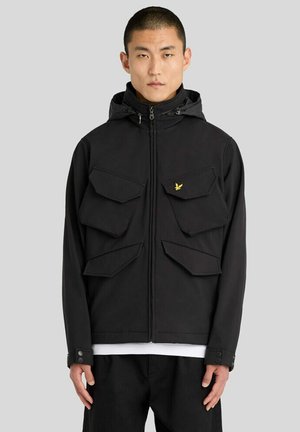 Lyle & Scott, LYLE & SCOTT MID JACKETS SOFTSHELL FIELD JACKET - Outdoorjas - z jet black