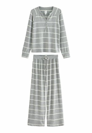REGULAR FIT - COSY LONG SLEEVE - Nattøj sæt - grey stripe