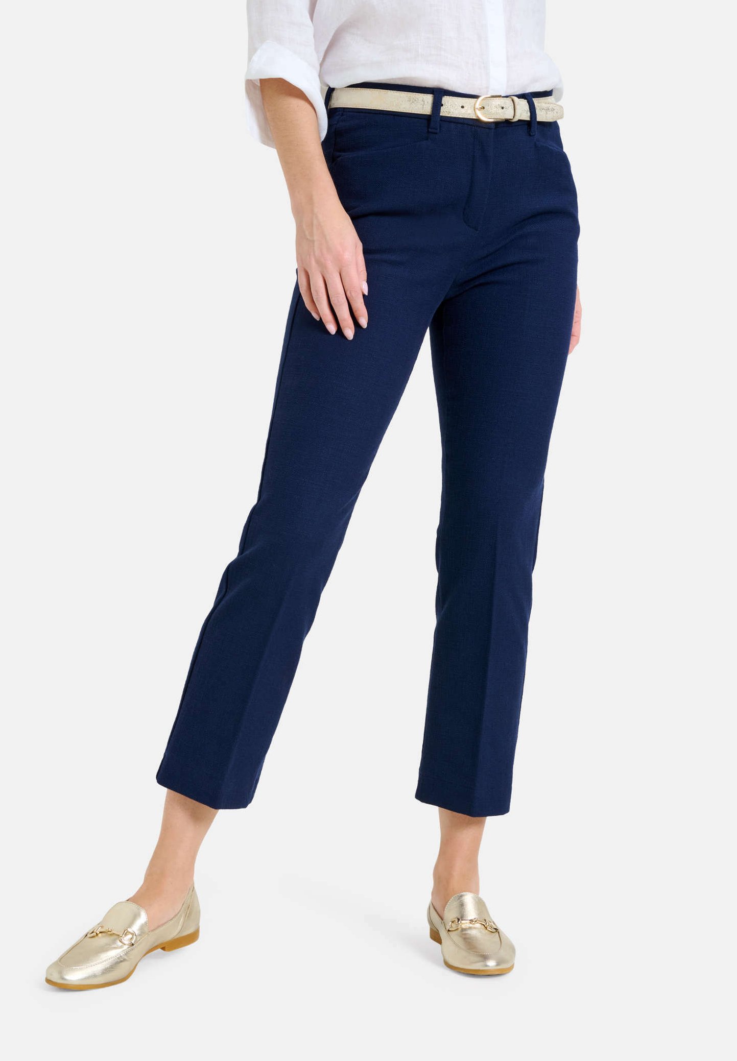 BRAX Damen Chino Hose Style Mara S Ultralight - Slim Fit, 7/8-Länge, Baumwollmix