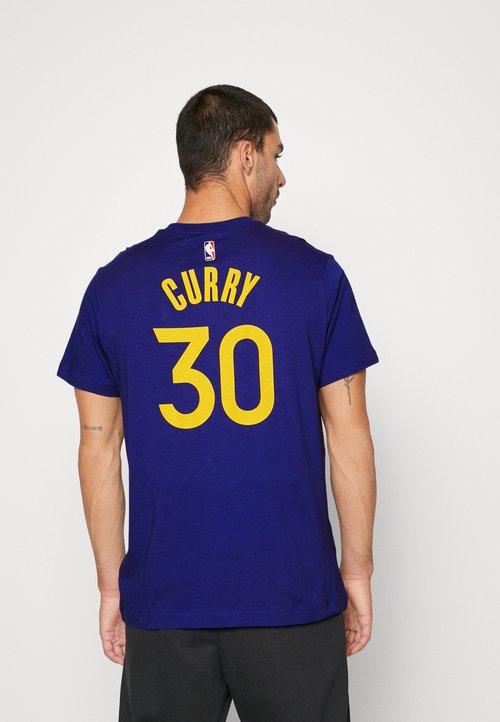 Nike NBA Golden State Warriors Stephen Curry T-shirt Blue/Yellow — foto 4