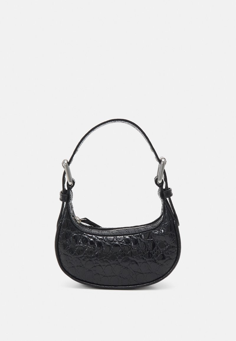 BY FAR - MINI SOHO  CROCO EMBOSSED - Håndtasker - black, Forstør