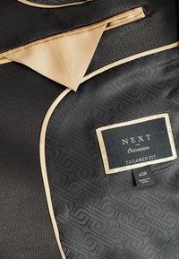 Next REGULAR FIT WOOL BLEND SHINY TUXEDO - Anzugsakko - black