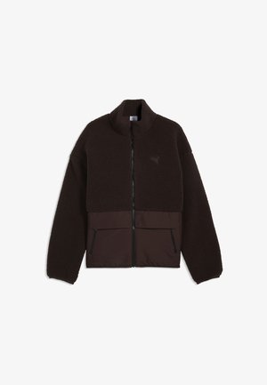 Puma HYBRID RE:FIBRE SHERPA JACKET M UNISEX - Fleecejacke - chocolate fondue