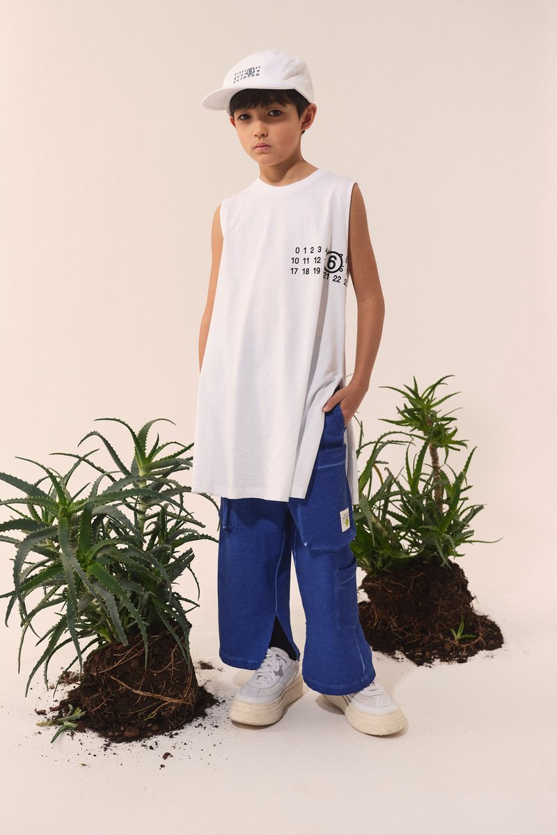 MM6 Maison Margiela - Robe en jersey - white, Agrandir