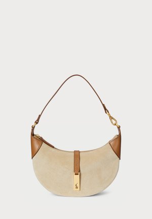 Polo Ralph Lauren POLO ID SUEDE MINI SHOULDER BAG - Bolso de mano - cashew