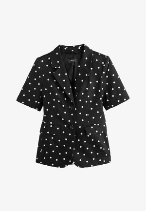 Next, REGULAR FIT - SHORT SLEEVE JACKET . - Blazer - black white polka dot