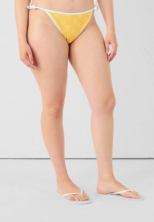 BRASILIANO MONO GIRASOLE CON MONOGRAMMA MADDIE - Bikinibroekje - giallo