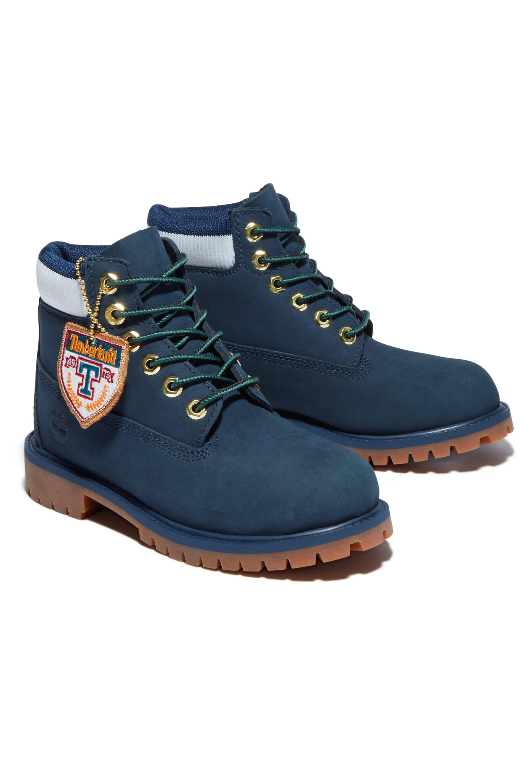Timberland Authentic Lace Up ダークブルー 10 インディゴスエードの美しい一足】定番“イエローブーツ”が青に染まる