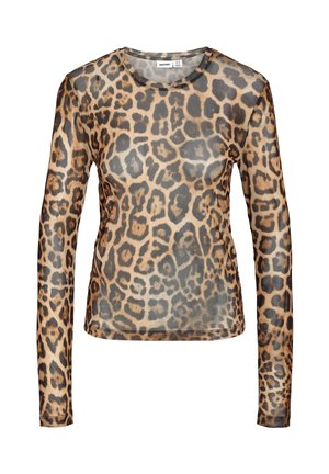 Noisy May, NMJUDITH L/S MESH TOP BG NOOS - T-shirt à manches longues - black