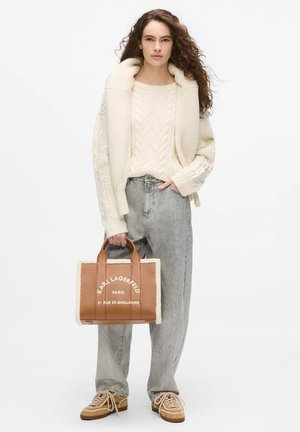 KARL LAGERFELD, RUE ST-GUILLAUME MEDIUM - Дамска чанта - dark tan