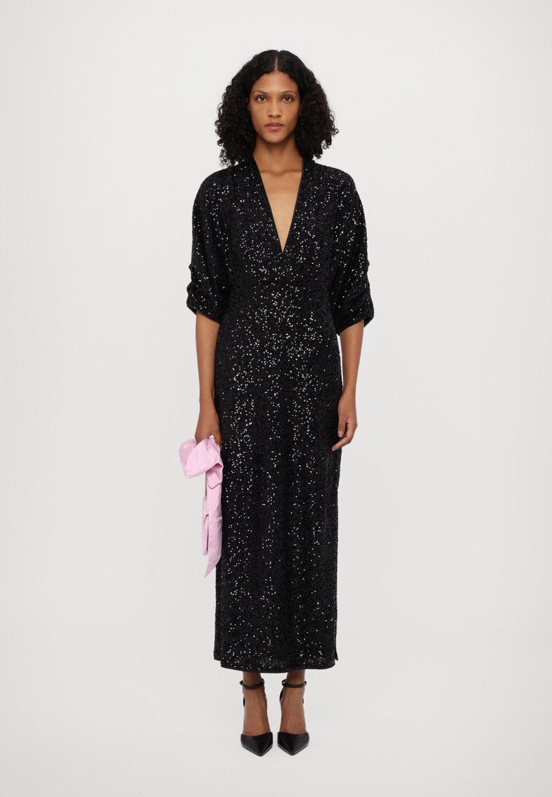 diane von furstenberg black sequin dress Mercury Sequin Dress