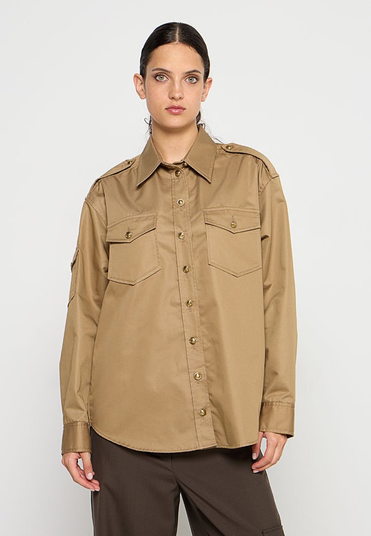 sandro Overhemdblouse camel
